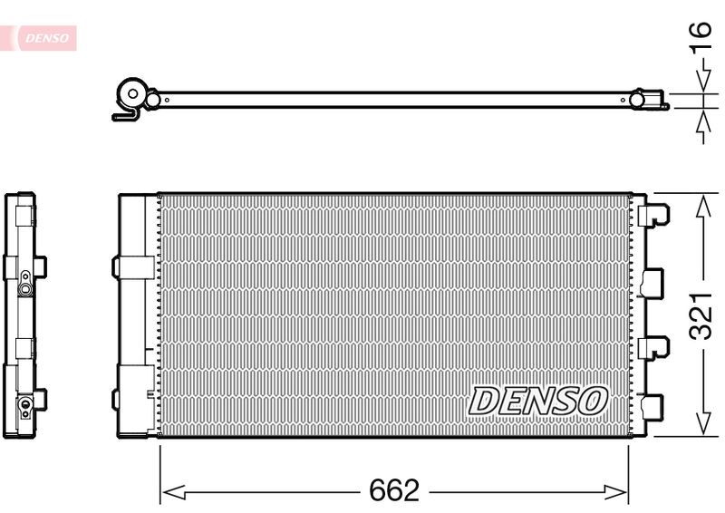 DENSO kondenzátor, klíma DCN37003