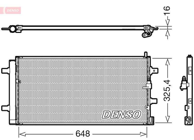 DENSO kondenzátor, klíma DCN02040