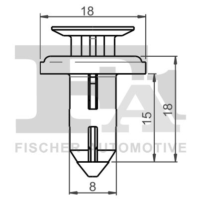 FA1 79-20005.5 Clip, trim/protection strip