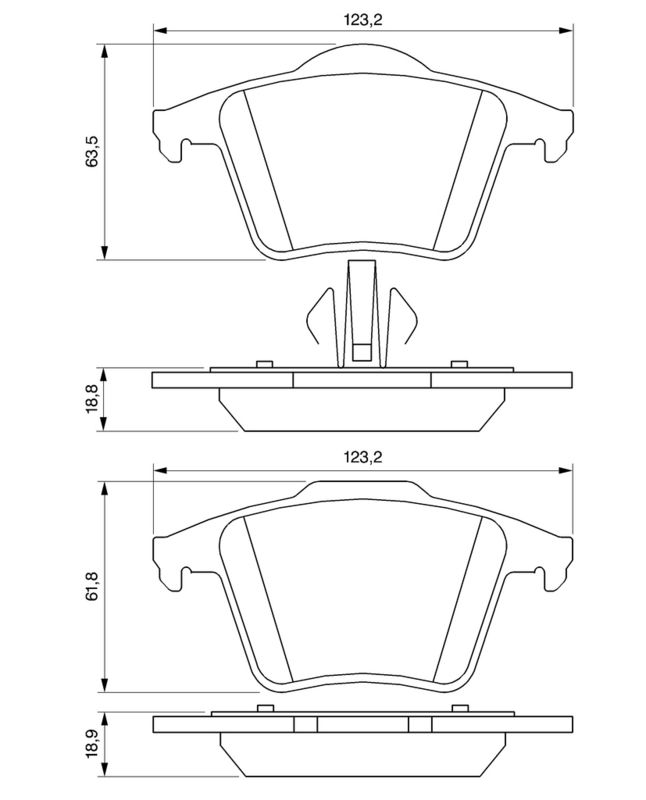 BOSCH Plaquettes de frein à disque 0 986 494 102