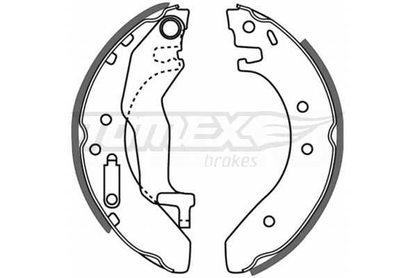 TOMEX Brakes fékpofakészlet TX 21-54