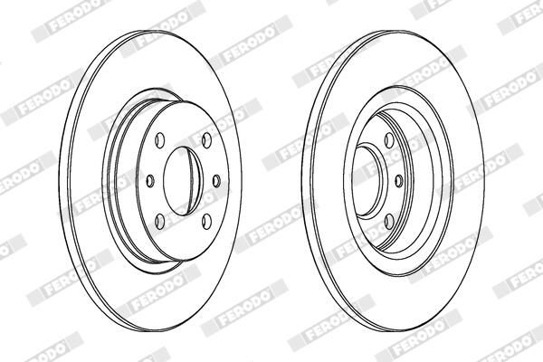 FERODO DDF141 Brake Disc