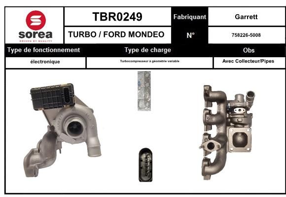 Compresor,sistem de supraalimentare TBR0248 EAI