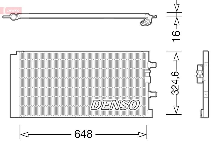 DENSO kondenzátor, klíma DCN02024
