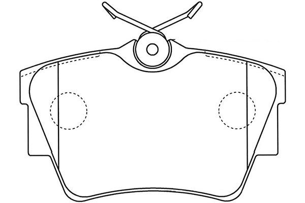 KAVO PARTS fékbetétkészlet, tárcsafék BP-6608