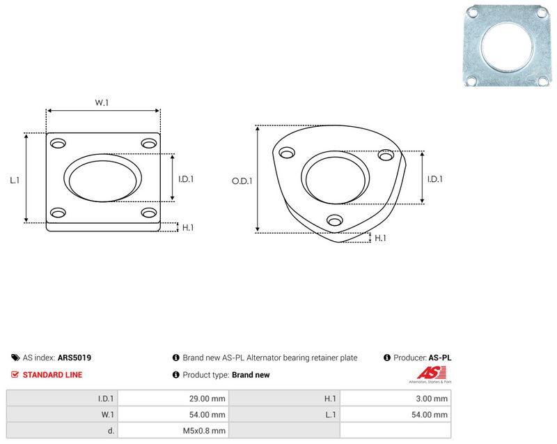 AS-PL ARS5019 Repair Set, alternator