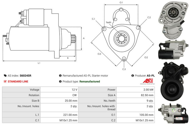 AS-PL S6024SR Starter
