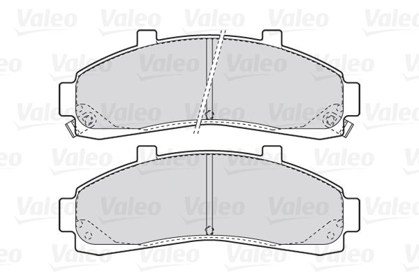 Комплект гальмівних накладок, дискове гальмо, Valeo 301906