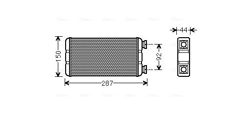 AVA QUALITY COOLING Hőcserélő, belső tér fűtés RTA6457