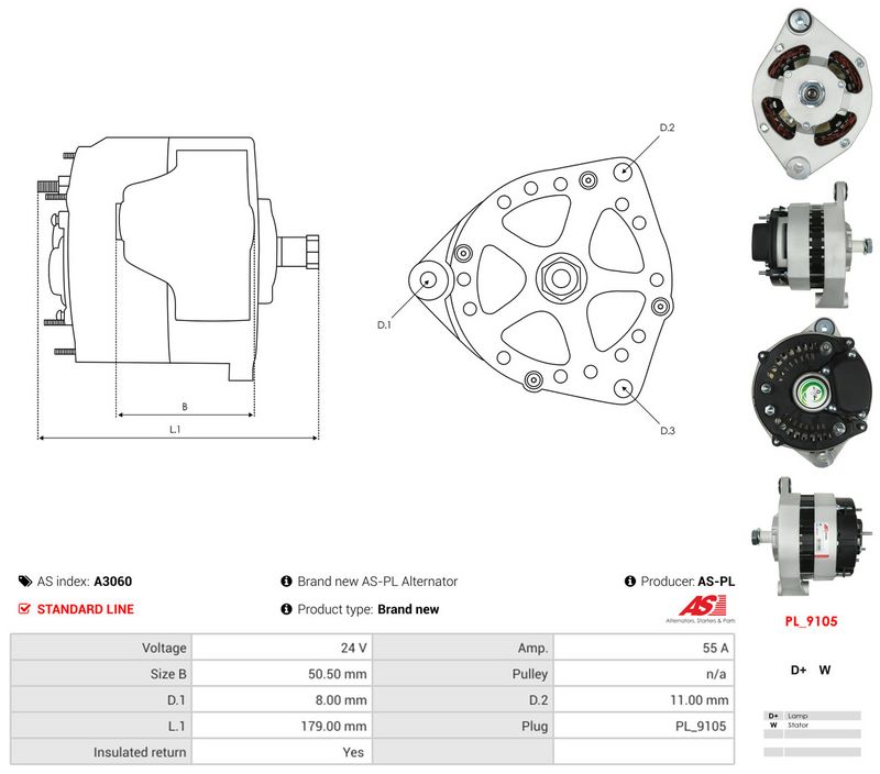 Generaator, AS-PL A3060