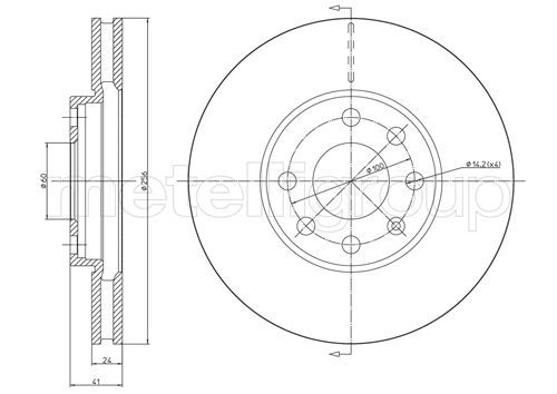 Тормозной диск METELLI 230490C