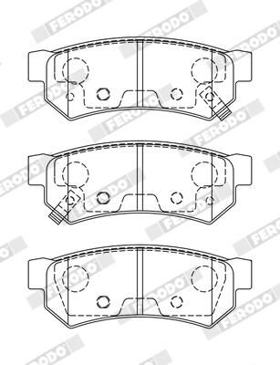 FERODO FDB5283 Brake Pad Set, disc brake