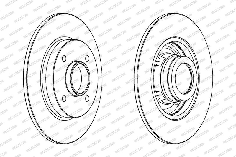 FERODO Disque de frein DDF1523C-1