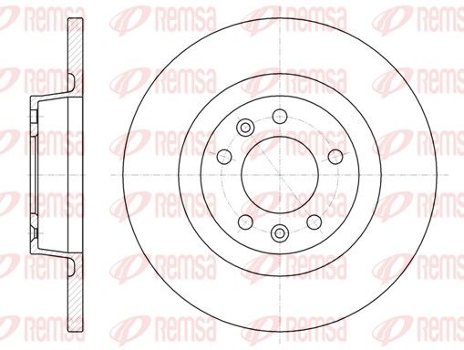 REMSA CITROEN диск тормозной задн.Jumpy,Fiat Scudo,Peugeot Expert 07-