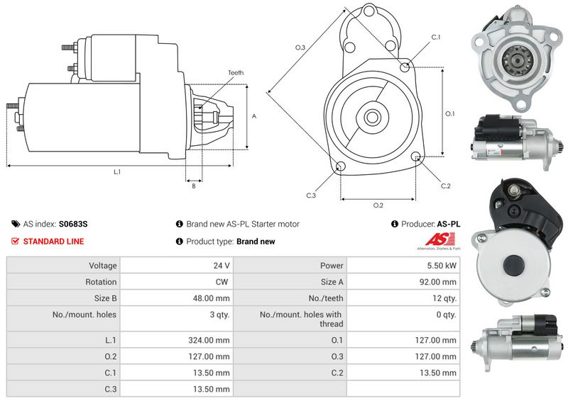 AS-PL S0683S Starter