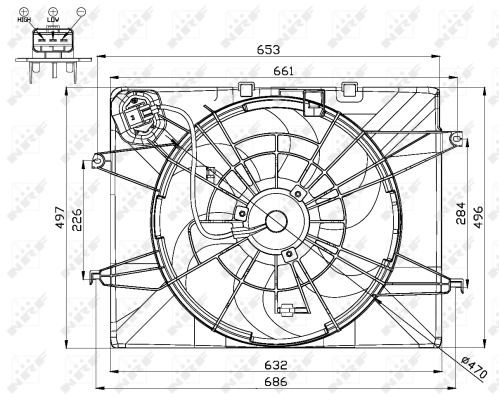 WILMINK GROUP ventilátor, motorhűtés WG1720515