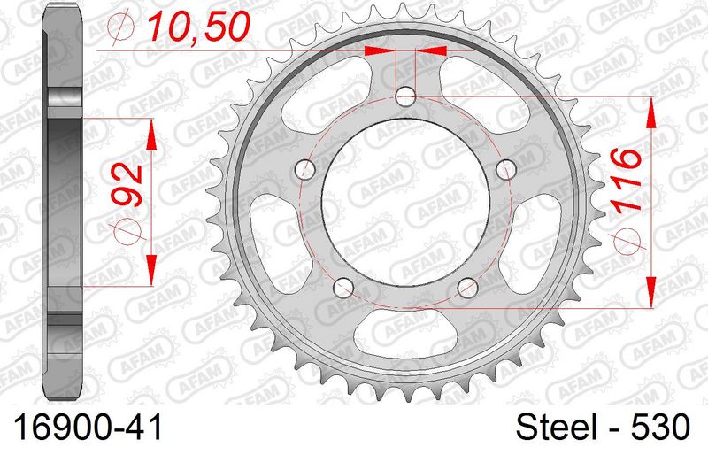 Roata dintata AFAM 16900-41