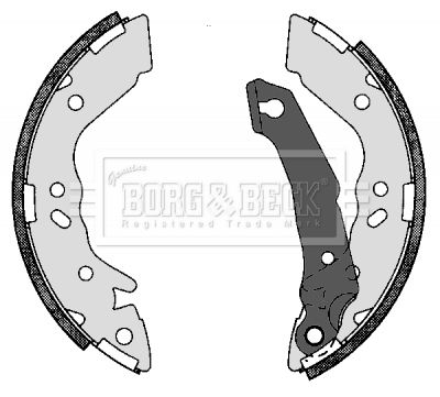 BORG & BECK fékpofakészlet BBS6272