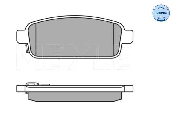 MEYLE 025 250 9616/W Brake Pad Set, disc brake