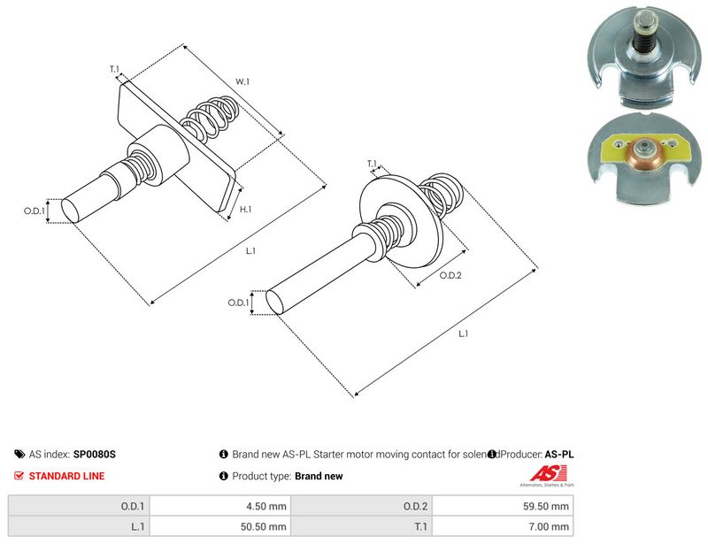 AS-PL SP0080S Repair Kit, starter