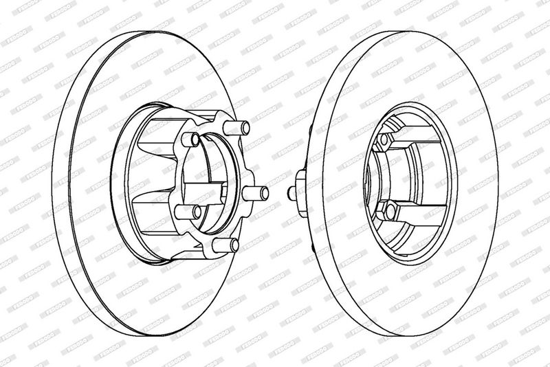 Disc frana DDF058-1 FERODO