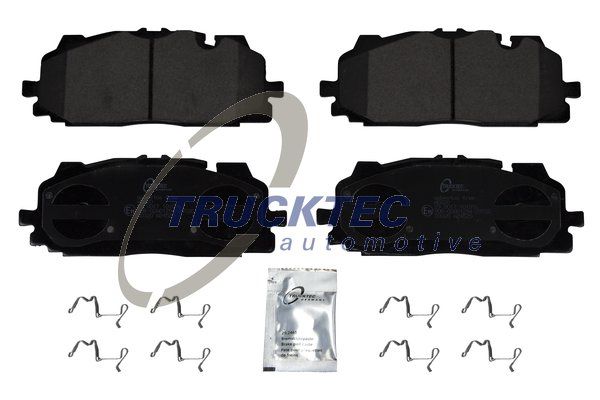Комплект гальмівних накладок, дискове гальмо, Trucktec Automotive 07.35.273