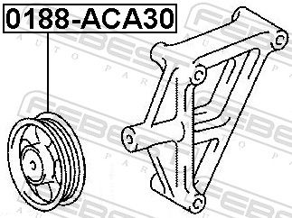 Ролик обводной FEBEST 0188ACA30