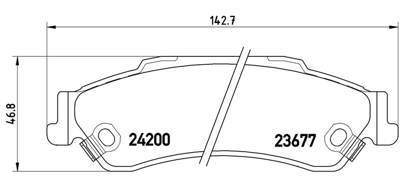 BREMBO P10002 Brake Pad Set, disc brake