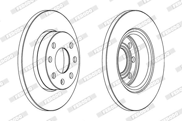 FERODO DDF116 Brake Disc