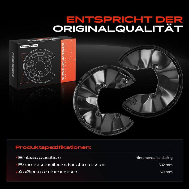 Frankberg 5481FB0032525 Splash Guard, brake disc