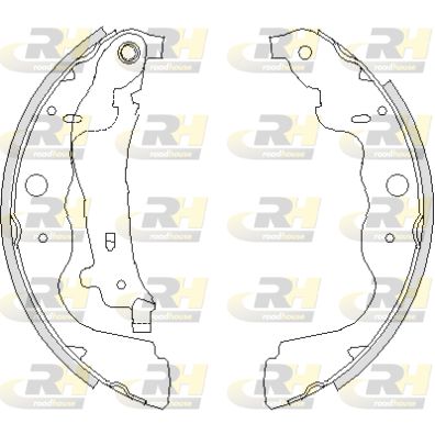 Комплект гальмівних колодок, Roadhouse 423700