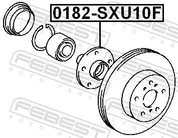 Маточина колеса, Febest 0182-SXU10F