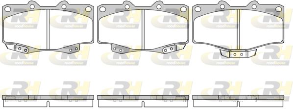 Комплект гальмівних колодок на 4 Runner, Hilux, Land Cruiser