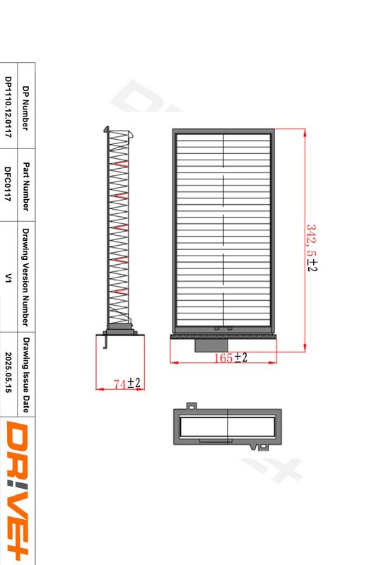 Filtru, aer habitaclu DP1110.12.0117 Dr!ve+
