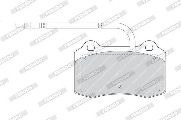 BREMSBELAGSATZ SCHEIBENBREMSE FERODO FDB1379 1