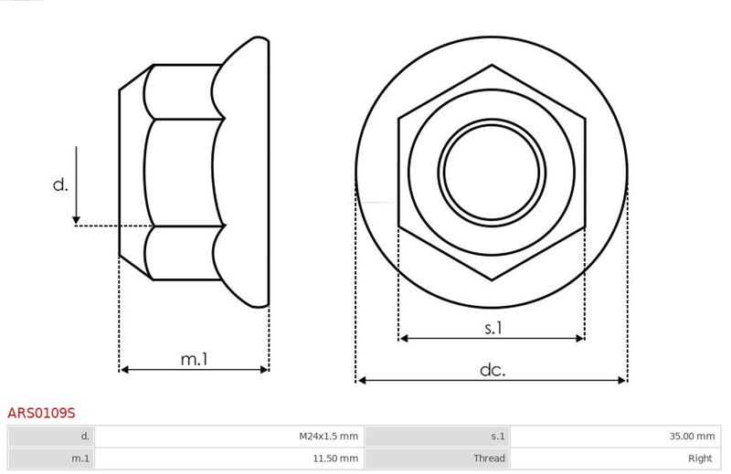AS-PL ARS0109S Repair Set, alternator