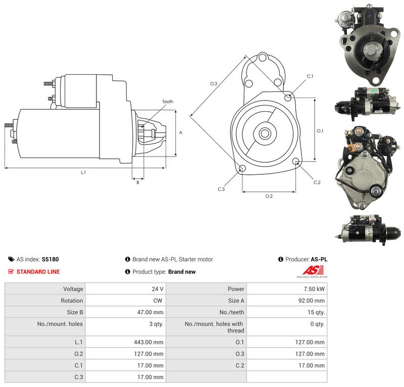 AS-PL S5180 Starter
