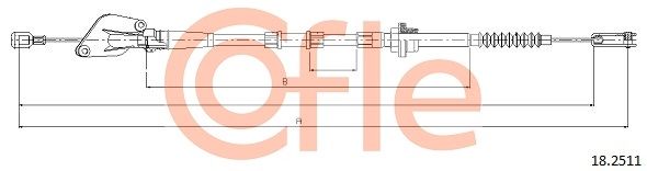 Тросовий привод, привод зчеплення, Cofle 92182511