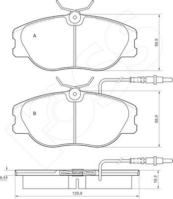 1-GNC R-373 - Brake Pad Set, disc brake