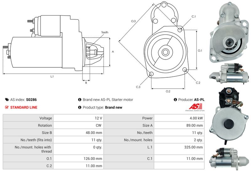 AS-PL S0286 Starter