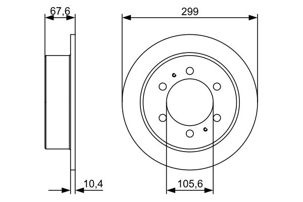 BOSCH 0 986 478 999 Brake Disc