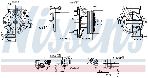 NISSENS kompresszor, klíma 890172