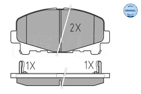 MEYLE 025 247 6616 Brake Pad Set, disc brake