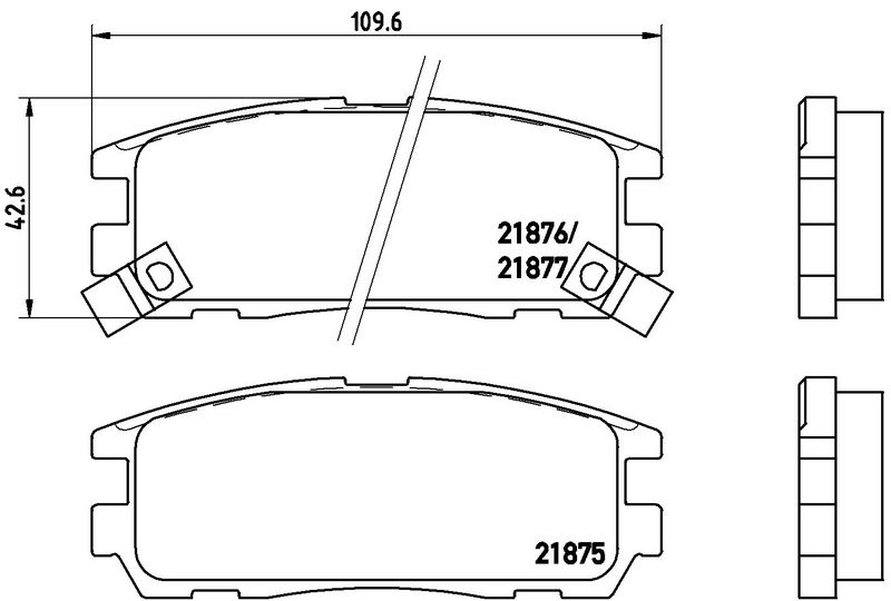 BREMBO P59021 Brake Pad Set, disc brake