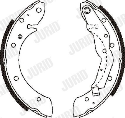JURID 362340J Brake Shoe Set