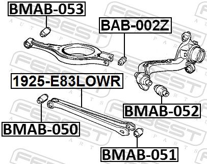 FEBEST BMAB-052 Mounting, steering gear