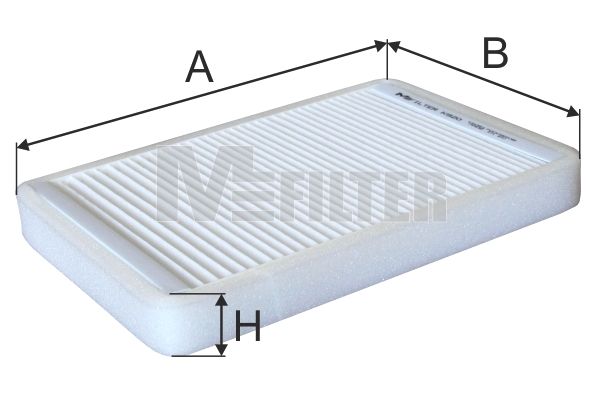 Фільтр, повітря у салоні, 30мм, фільтр пилку, Opel Astra G/H/Zafira A 00-, Mfilter K920