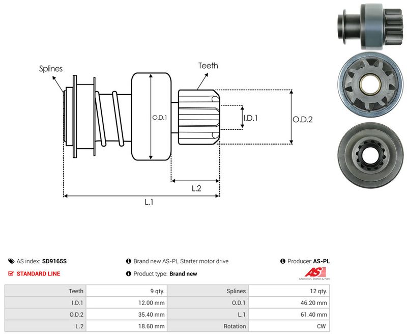Vabajooks, starter, AS-PL SD9165S