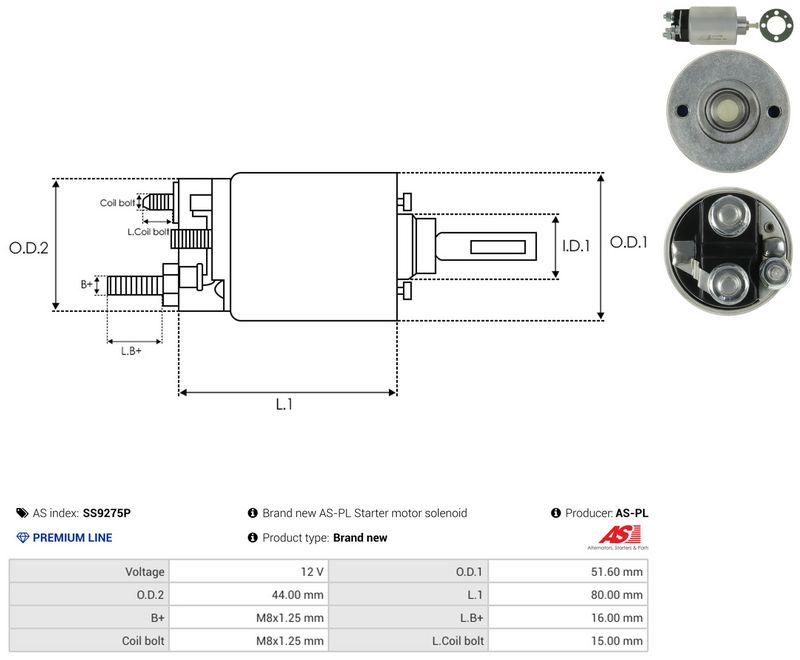 This part match OEM code: XS6U-11390-AA