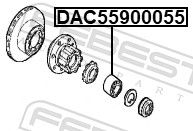 FEBEST DAC55900055 Wheel Bearing